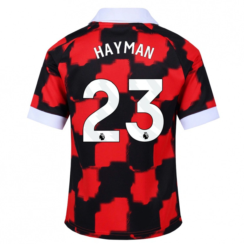 Danxen Damen Alex Hayman #23 Rot Weiß Schwarz Auswärtstrikot Trikot 2026/27 T-Shirt