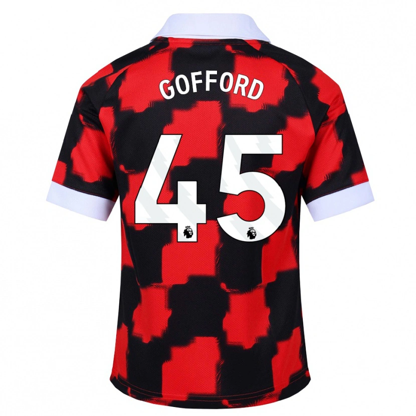 Danxen Damen Oliver Gofford #45 Rot Weiß Schwarz Auswärtstrikot Trikot 2026/27 T-Shirt