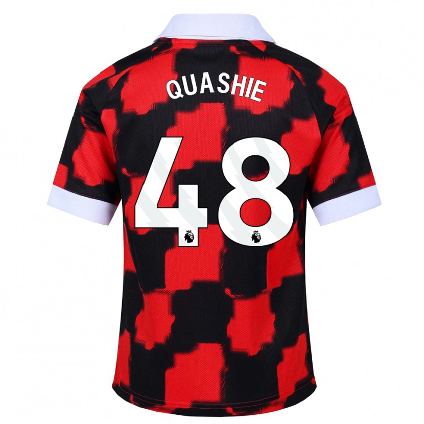 Danxen Damen Jayden Quashie #48 Rot Weiß Schwarz Auswärtstrikot Trikot 2026/27 T-Shirt