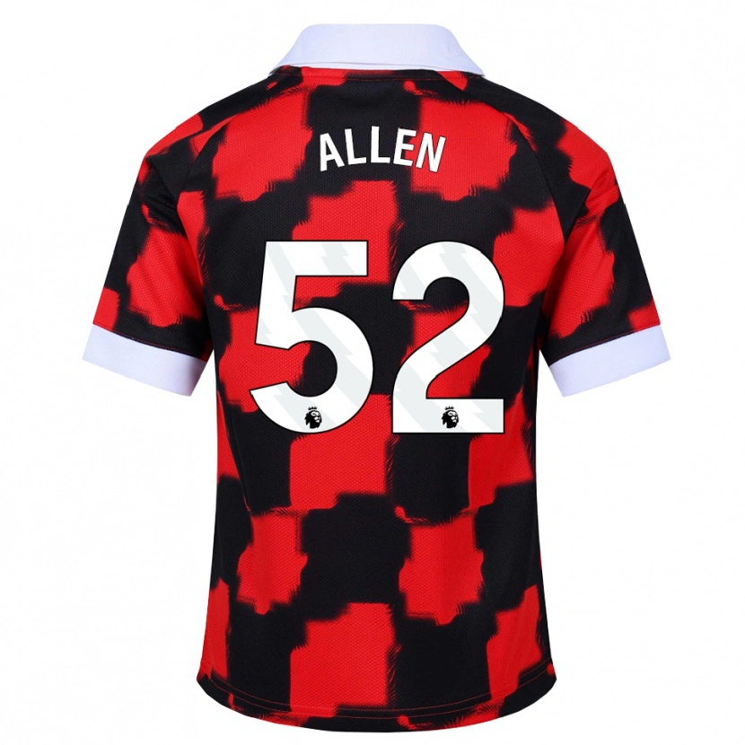 Danxen Damen Michael Allen #52 Rot Weiß Schwarz Auswärtstrikot Trikot 2026/27 T-Shirt