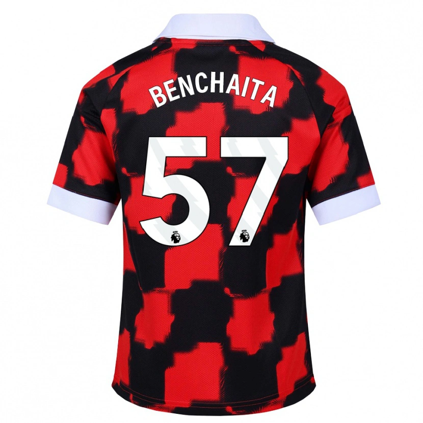 Danxen Damen Nazim Benchaita #57 Rot Weiß Schwarz Auswärtstrikot Trikot 2026/27 T-Shirt