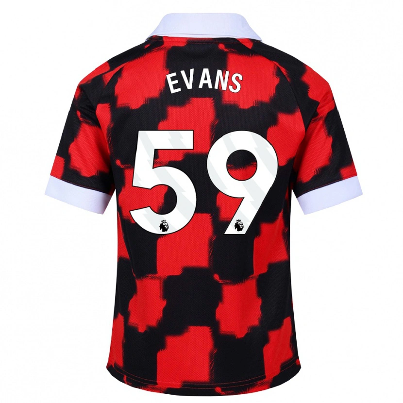 Danxen Damen Aidan Evans #59 Rot Weiß Schwarz Auswärtstrikot Trikot 2026/27 T-Shirt