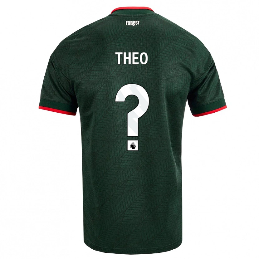 Danxen Damen Theo Robinson #0 Dunkelgrün Rot Auswärtstrikot Trikot 2026/27 T-Shirt