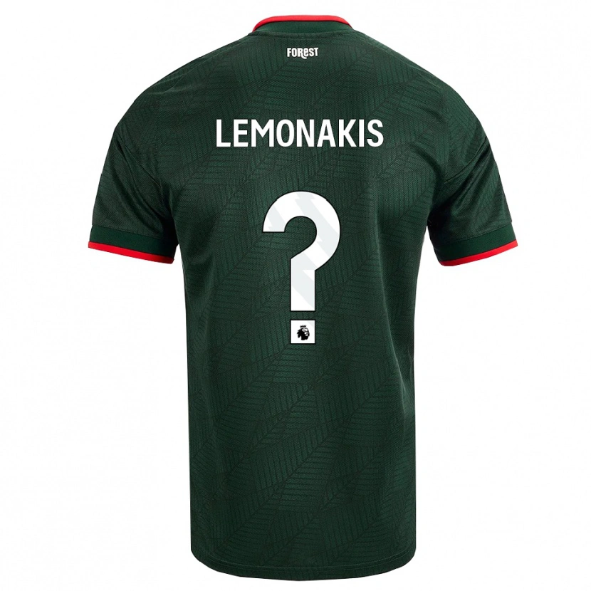 Danxen Damen Georgios Lemonakis #0 Dunkelgrün Rot Auswärtstrikot Trikot 2026/27 T-Shirt