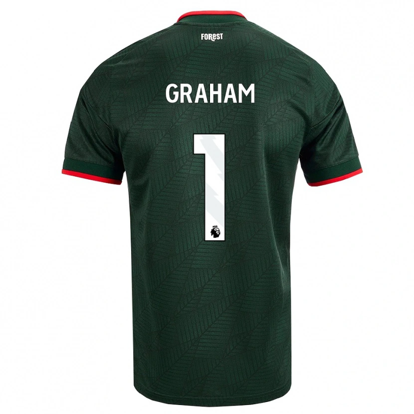 Danxen Damen Ally Graham #1 Dunkelgrün Rot Auswärtstrikot Trikot 2026/27 T-Shirt