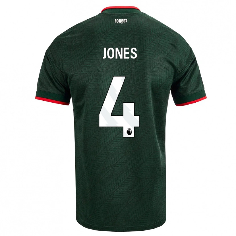 Danxen Damen Brodie Jones #4 Dunkelgrün Rot Auswärtstrikot Trikot 2026/27 T-Shirt