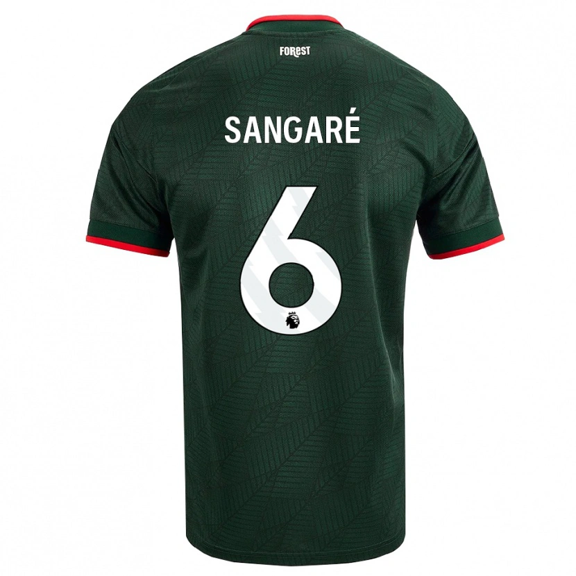 Danxen Damen Ibrahim Sangaré #6 Dunkelgrün Rot Auswärtstrikot Trikot 2026/27 T-Shirt