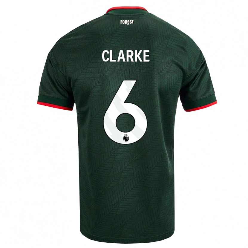 Danxen Damen Kristian Clarke #6 Dunkelgrün Rot Auswärtstrikot Trikot 2026/27 T-Shirt