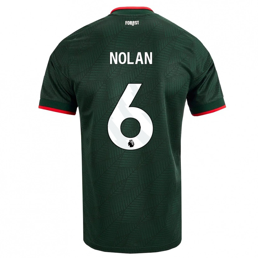 Danxen Damen Sonny Nolan #6 Dunkelgrün Rot Auswärtstrikot Trikot 2026/27 T-Shirt