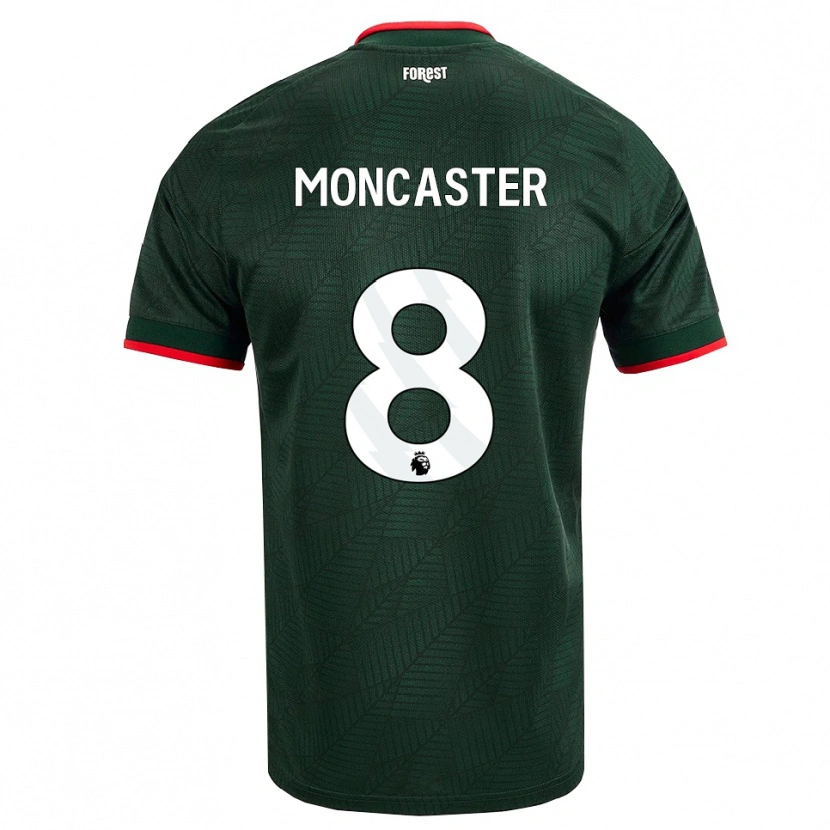 Danxen Damen Mai Moncaster #8 Dunkelgrün Rot Auswärtstrikot Trikot 2026/27 T-Shirt
