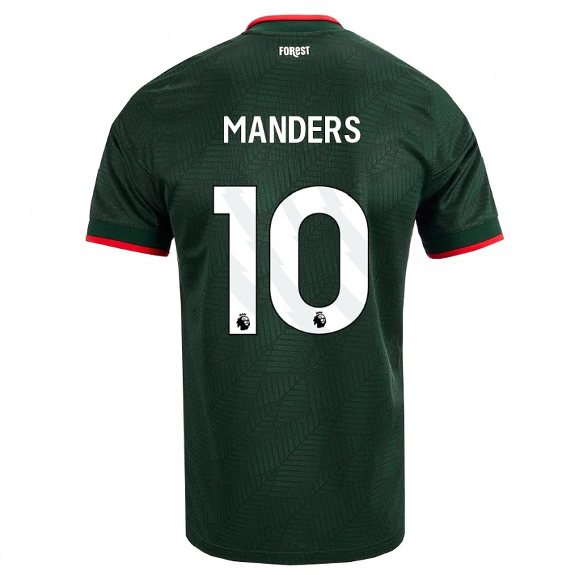 Danxen Damen Holly Manders #10 Dunkelgrün Rot Auswärtstrikot Trikot 2026/27 T-Shirt