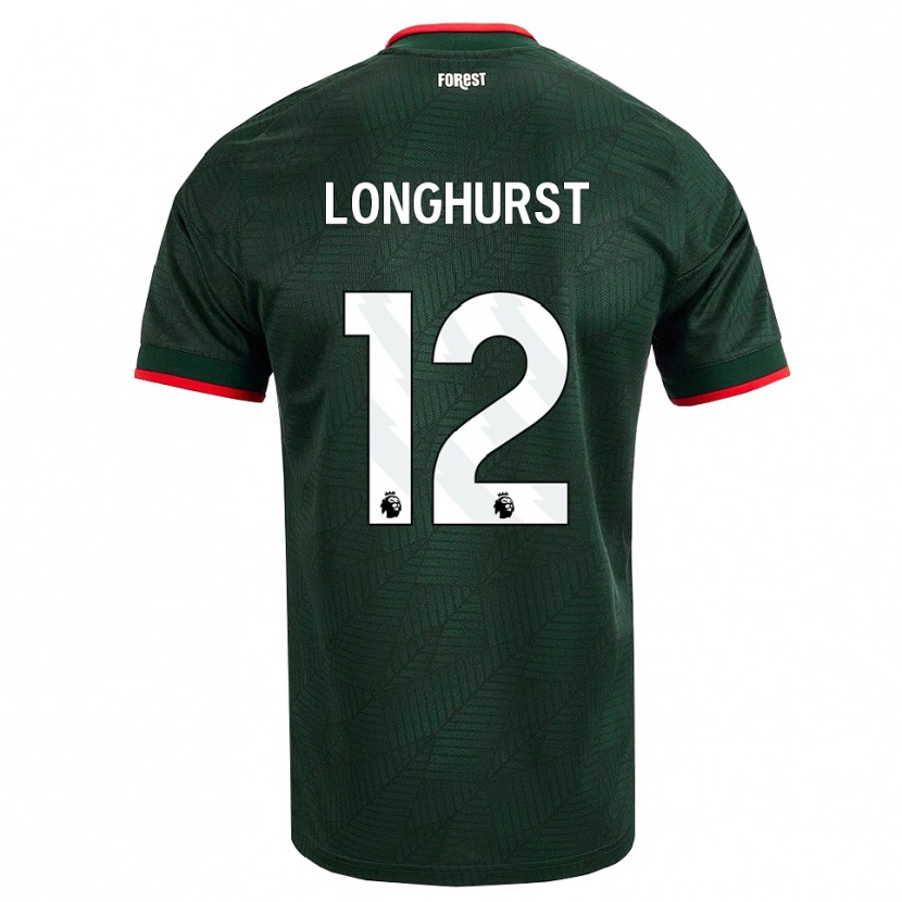 Danxen Damen Kate Longhurst #12 Dunkelgrün Rot Auswärtstrikot Trikot 2026/27 T-Shirt