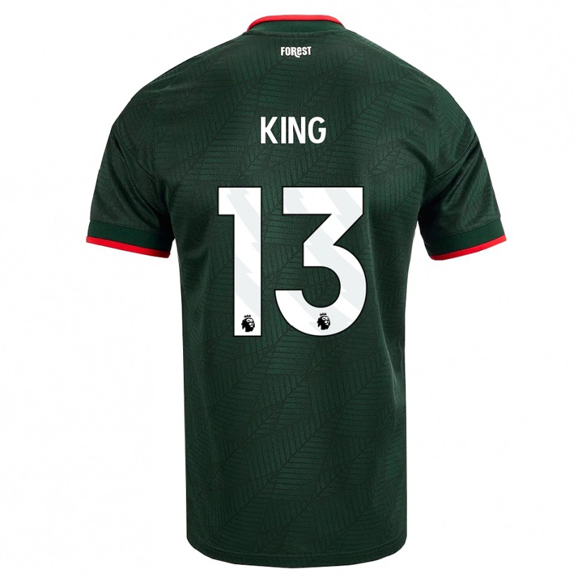 Danxen Damen Leo King #13 Dunkelgrün Rot Auswärtstrikot Trikot 2026/27 T-Shirt