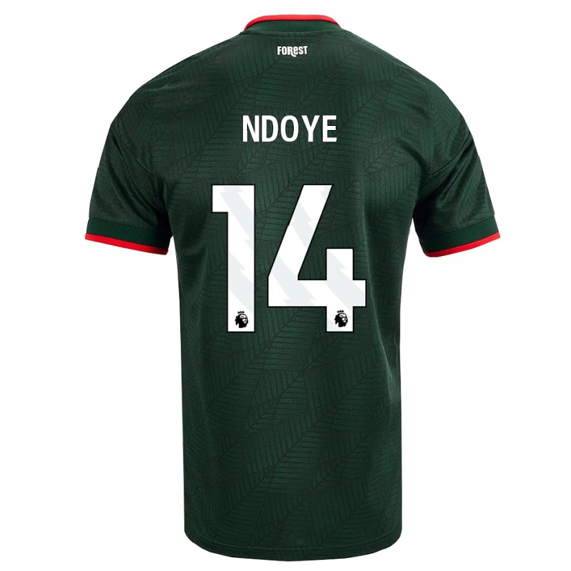Danxen Damen Dan Ndoye #14 Dunkelgrün Rot Auswärtstrikot Trikot 2026/27 T-Shirt