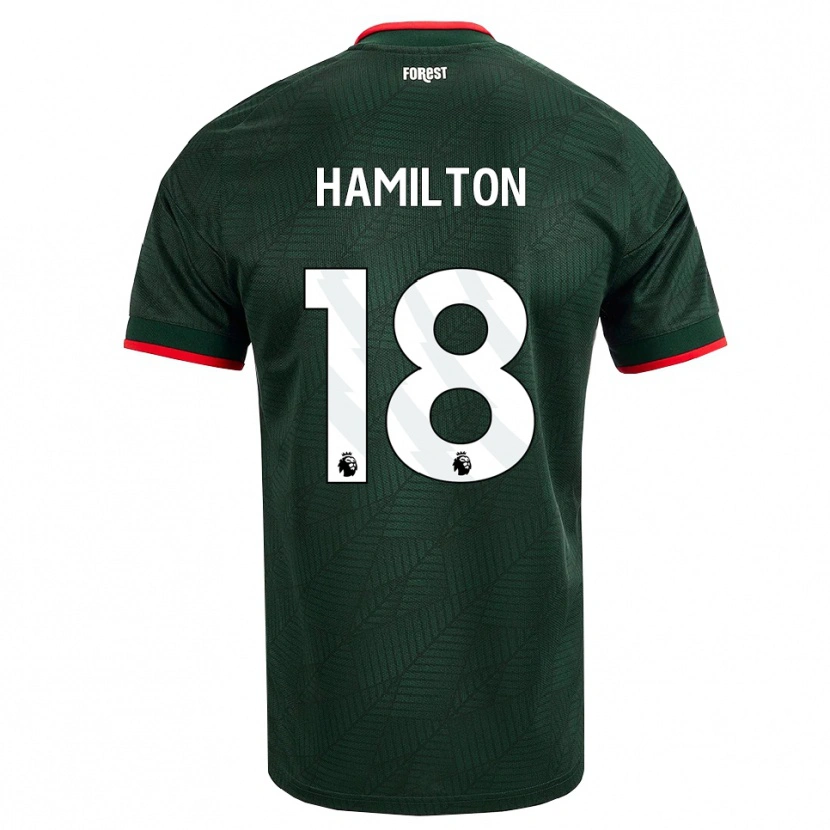 Danxen Damen Caragh Hamilton #18 Dunkelgrün Rot Auswärtstrikot Trikot 2026/27 T-Shirt