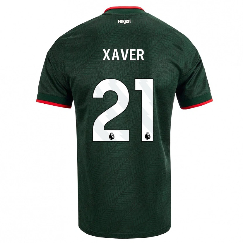 Danxen Damen Xaver Schlager #21 Dunkelgrün Rot Auswärtstrikot Trikot 2026/27 T-Shirt