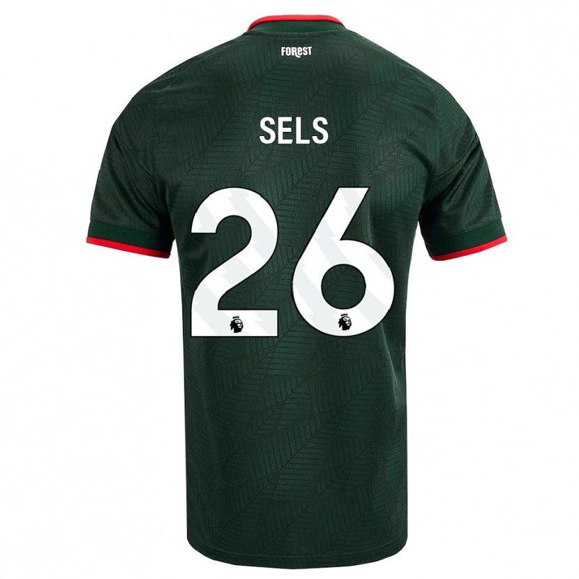 Danxen Damen Matz Sels #26 Dunkelgrün Rot Auswärtstrikot Trikot 2026/27 T-Shirt
