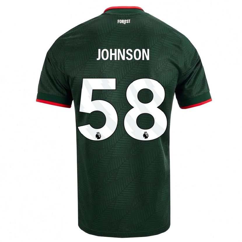 Danxen Damen Pharrell Johnson #58 Dunkelgrün Rot Auswärtstrikot Trikot 2026/27 T-Shirt