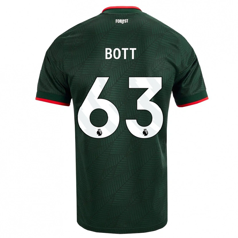 Danxen Damen Aaron Bott #63 Dunkelgrün Rot Auswärtstrikot Trikot 2026/27 T-Shirt