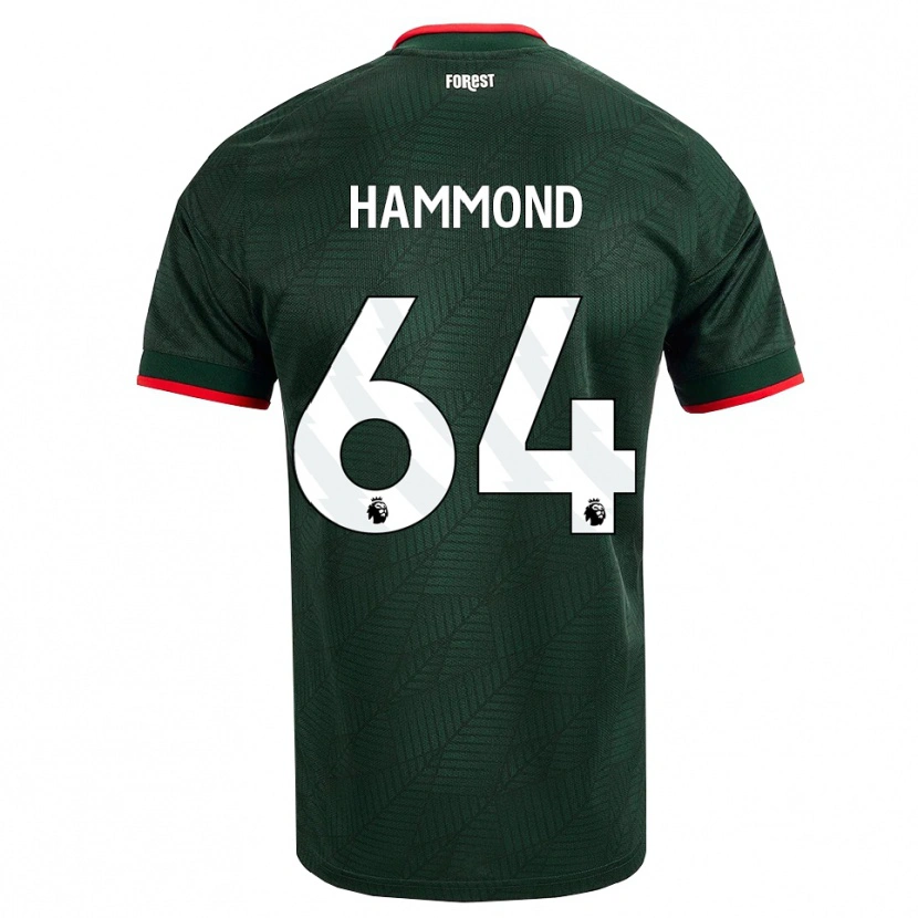 Danxen Damen Ben Hammond #64 Dunkelgrün Rot Auswärtstrikot Trikot 2026/27 T-Shirt
