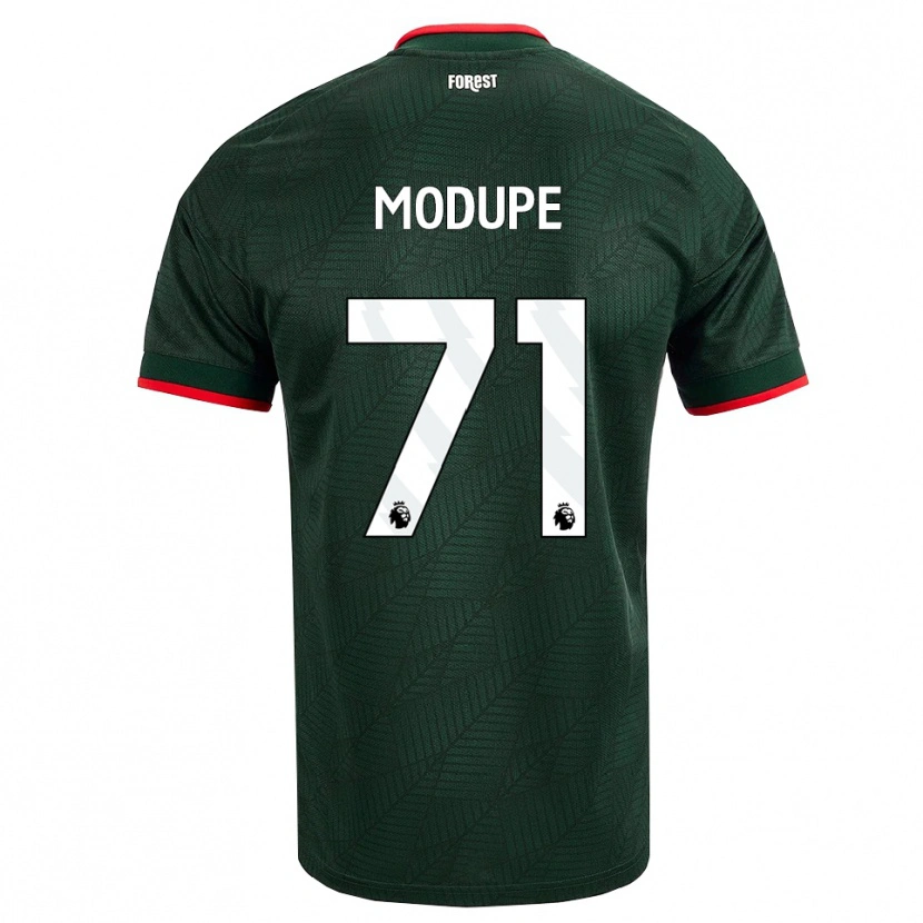 Danxen Damen David Modupe #71 Dunkelgrün Rot Auswärtstrikot Trikot 2026/27 T-Shirt
