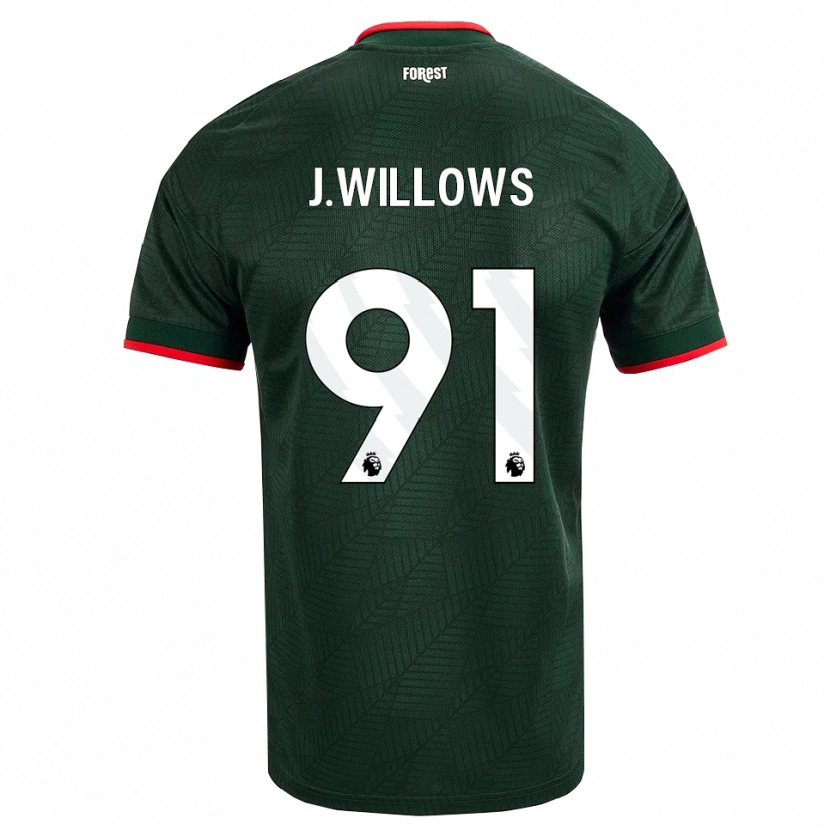 Danxen Damen Jordan Willows #91 Dunkelgrün Rot Auswärtstrikot Trikot 2026/27 T-Shirt
