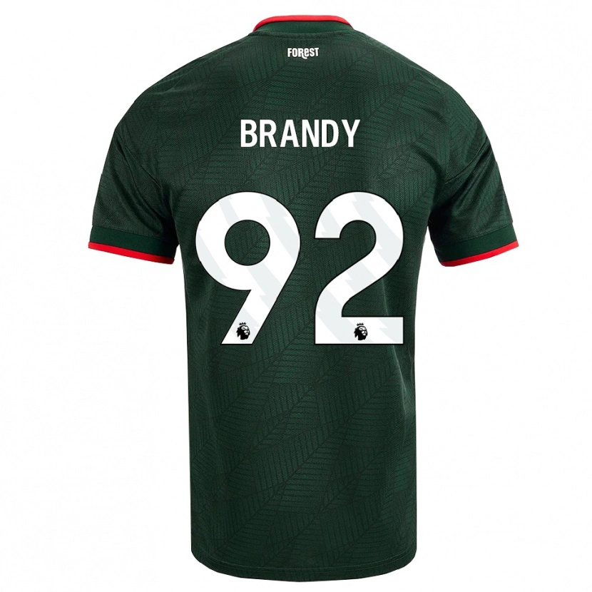 Danxen Damen Taeneal Brandy #92 Dunkelgrün Rot Auswärtstrikot Trikot 2026/27 T-Shirt