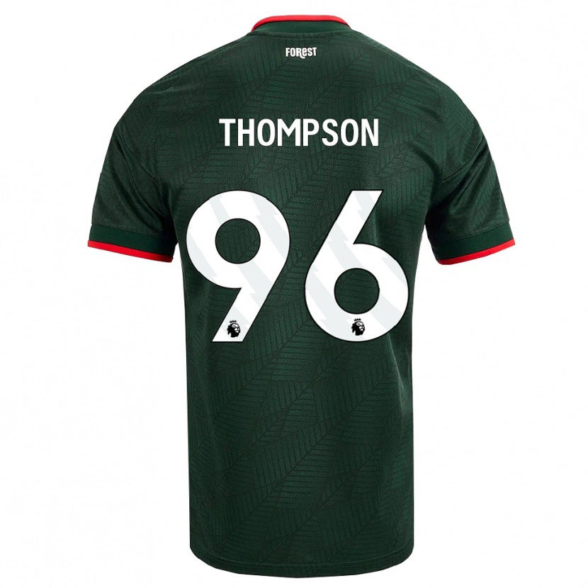 Danxen Damen Kalum Thompson #96 Dunkelgrün Rot Auswärtstrikot Trikot 2026/27 T-Shirt
