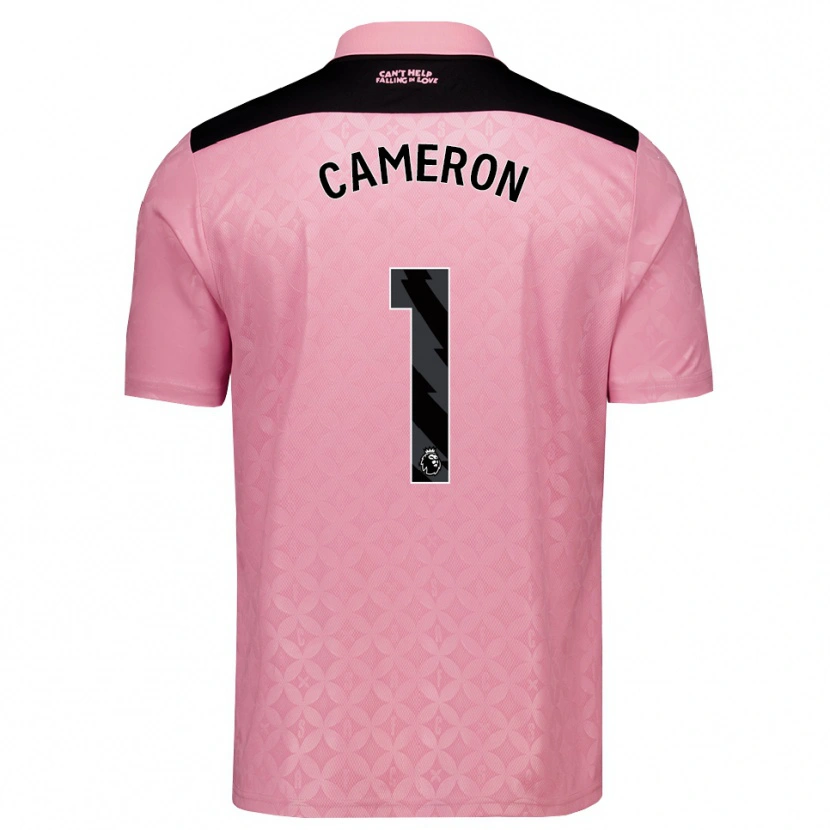 Danxen Damen Dan Cameron #1 Hellrosa Schwarz Auswärtstrikot Trikot 2026/27 T-Shirt