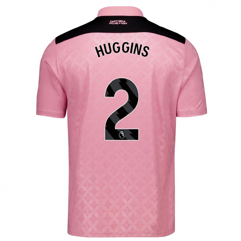 Danxen Damen Niall Huggins #2 Hellrosa Schwarz Auswärtstrikot Trikot 2026/27 T-Shirt