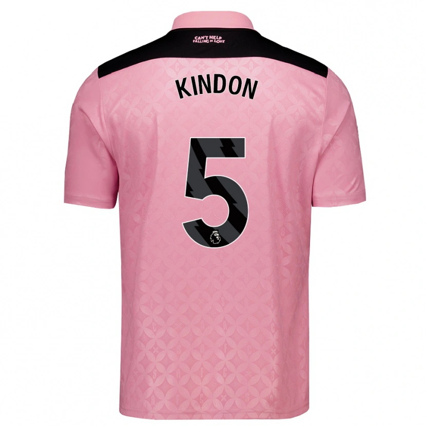Danxen Damen Ben Kindon #5 Hellrosa Schwarz Auswärtstrikot Trikot 2026/27 T-Shirt