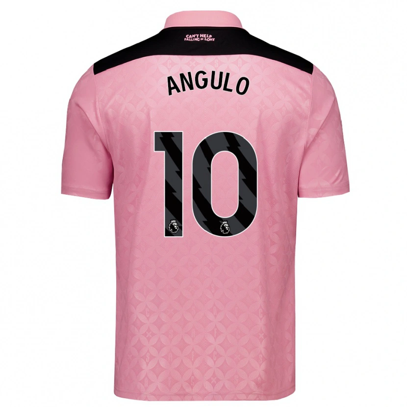 Danxen Damen Nilson Angulo #10 Hellrosa Schwarz Auswärtstrikot Trikot 2026/27 T-Shirt