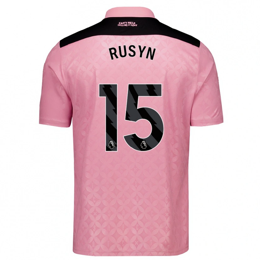 Danxen Damen Nazariy Rusyn #15 Hellrosa Schwarz Auswärtstrikot Trikot 2026/27 T-Shirt