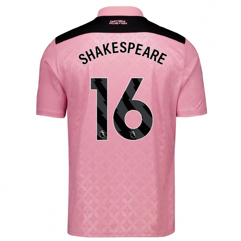 Danxen Damen Caleb Shakespeare #16 Hellrosa Schwarz Auswärtstrikot Trikot 2026/27 T-Shirt