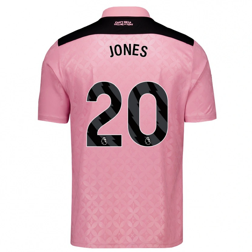 Danxen Damen Ellen Jones #20 Hellrosa Schwarz Auswärtstrikot Trikot 2026/27 T-Shirt