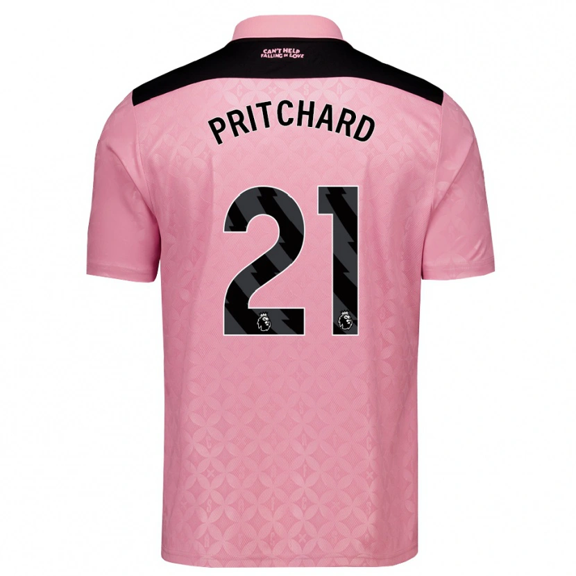 Danxen Damen Alex Pritchard #21 Hellrosa Schwarz Auswärtstrikot Trikot 2026/27 T-Shirt