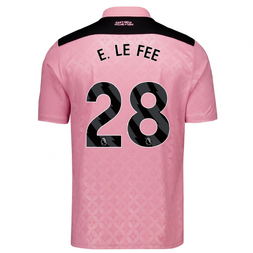 Danxen Damen Enzo Le Fée #28 Hellrosa Schwarz Auswärtstrikot Trikot 2026/27 T-Shirt