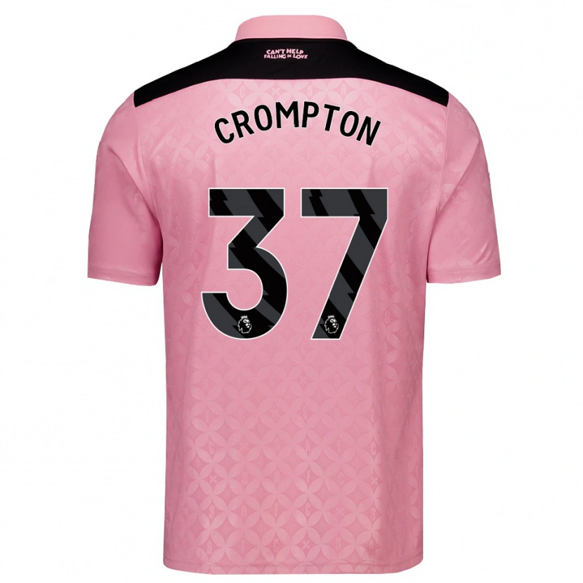 Danxen Damen Ben Crompton #37 Hellrosa Schwarz Auswärtstrikot Trikot 2026/27 T-Shirt