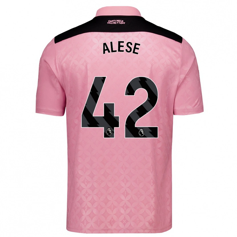 Danxen Damen Aji Alese #42 Hellrosa Schwarz Auswärtstrikot Trikot 2026/27 T-Shirt