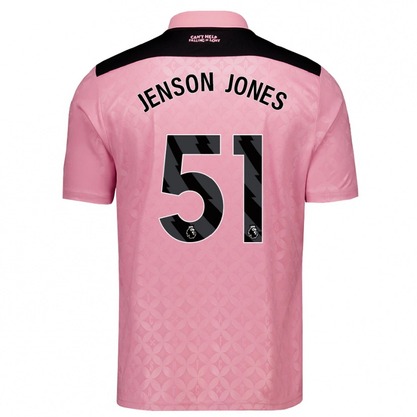 Danxen Damen Jenson Jones #51 Hellrosa Schwarz Auswärtstrikot Trikot 2026/27 T-Shirt