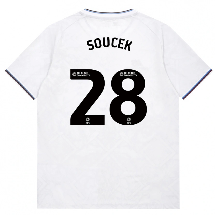 Danxen Damen Tomáš Souček #28 Burgund Weiß Auswärtstrikot Trikot 2026/27 T-Shirt