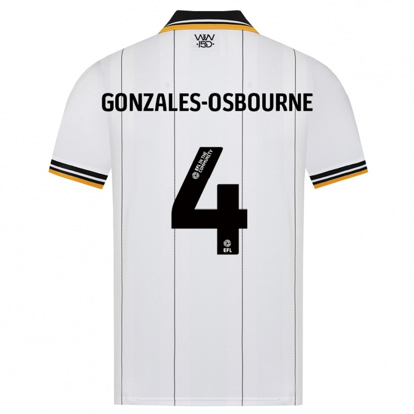 Danxen Damen Isaiah Gonzales-Osbourne #4 Orange Weiß Schwarz Auswärtstrikot Trikot 2026/27 T-Shirt