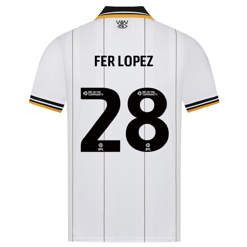 Danxen Damen Fer López #28 Orange Weiß Schwarz Auswärtstrikot Trikot 2026/27 T-Shirt