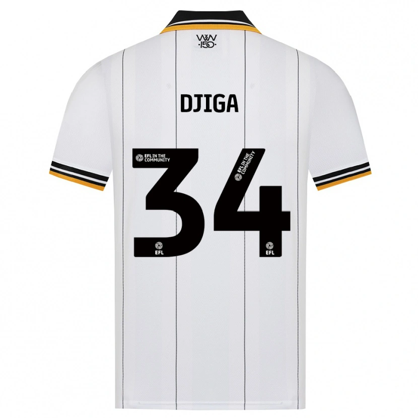 Danxen Damen Nasser Djiga #34 Orange Weiß Schwarz Auswärtstrikot Trikot 2026/27 T-Shirt