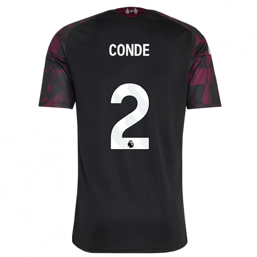 Danxen Damen Lenix Conde #2 Schwarz Weiß Violett Ausweichtrikot Trikot 2026/27 T-Shirt