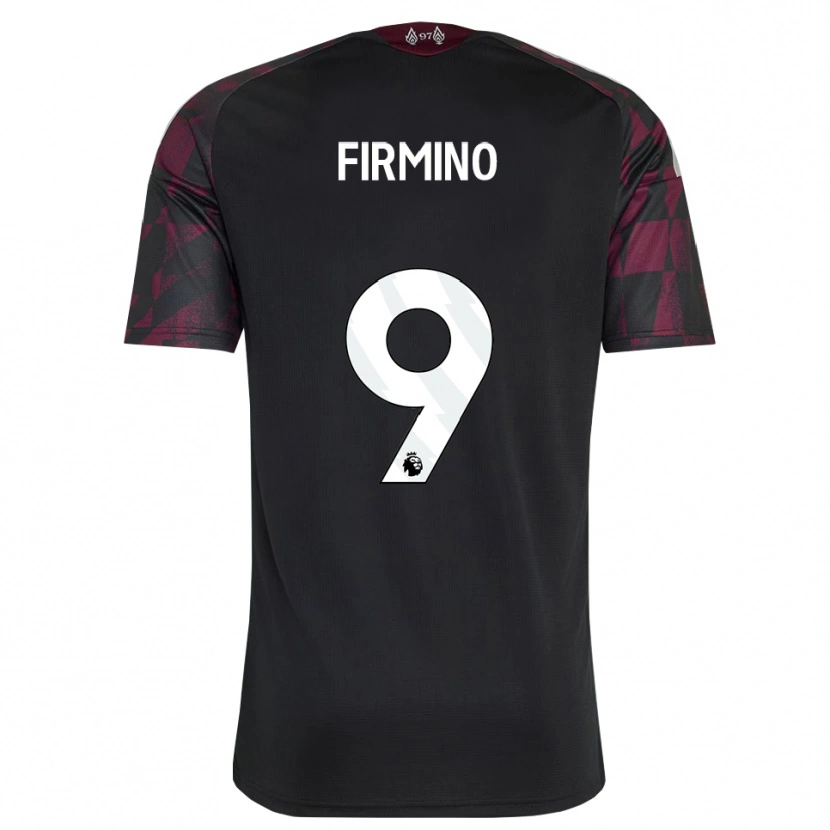 Danxen Damen Roberto Firmino #9 Schwarz Weiß Violett Ausweichtrikot Trikot 2026/27 T-Shirt