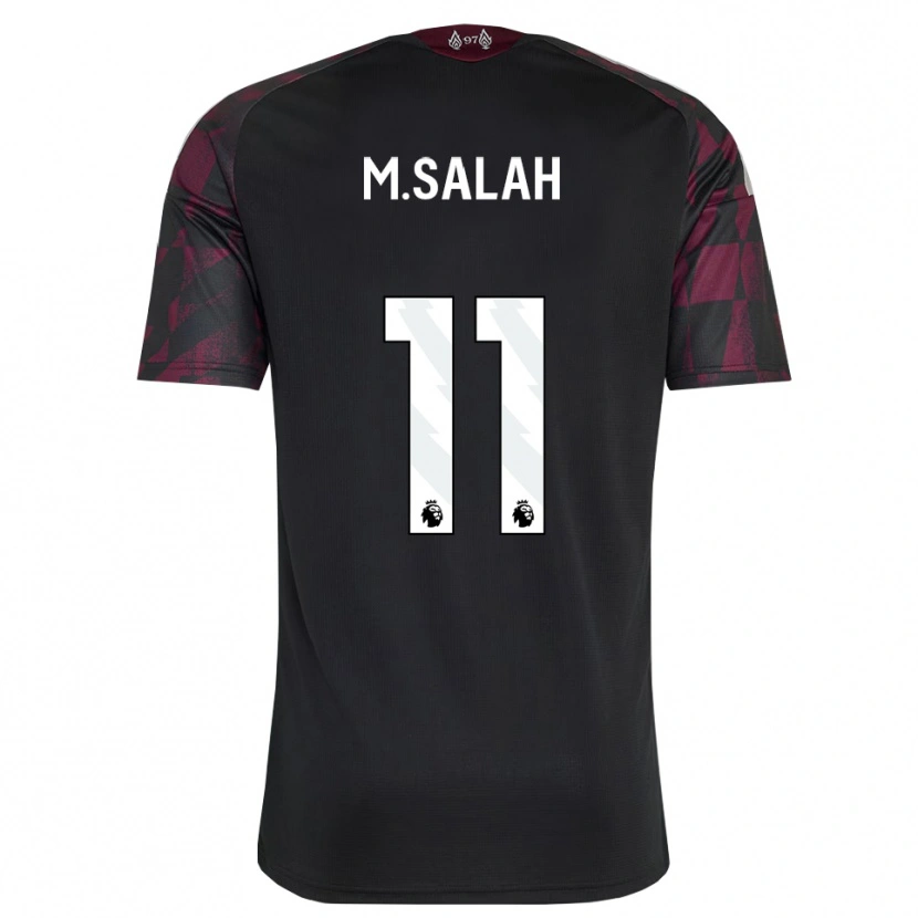 Danxen Damen Mohamed Salah #11 Schwarz Weiß Violett Ausweichtrikot Trikot 2026/27 T-Shirt