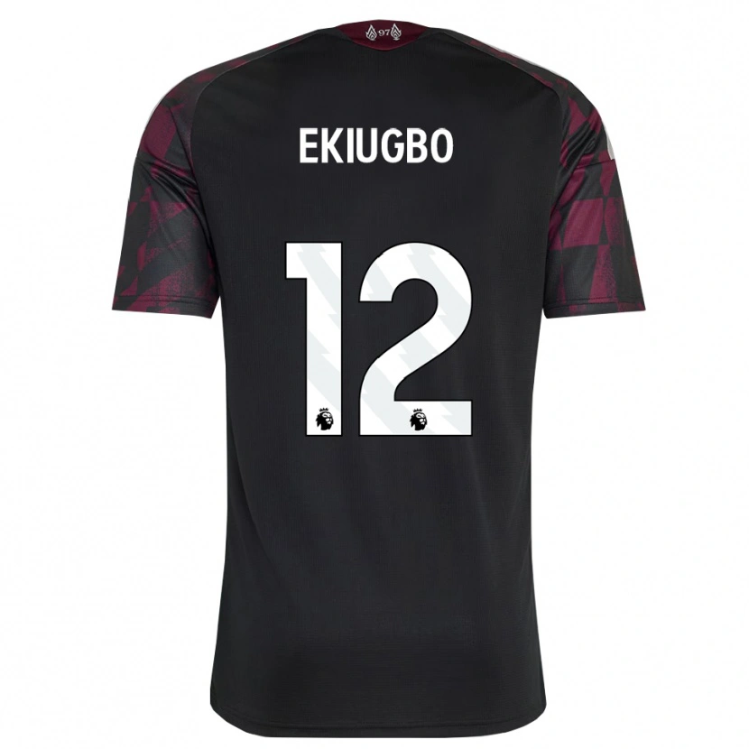 Danxen Damen Shadrach Ekiugbo #12 Schwarz Weiß Violett Ausweichtrikot Trikot 2026/27 T-Shirt