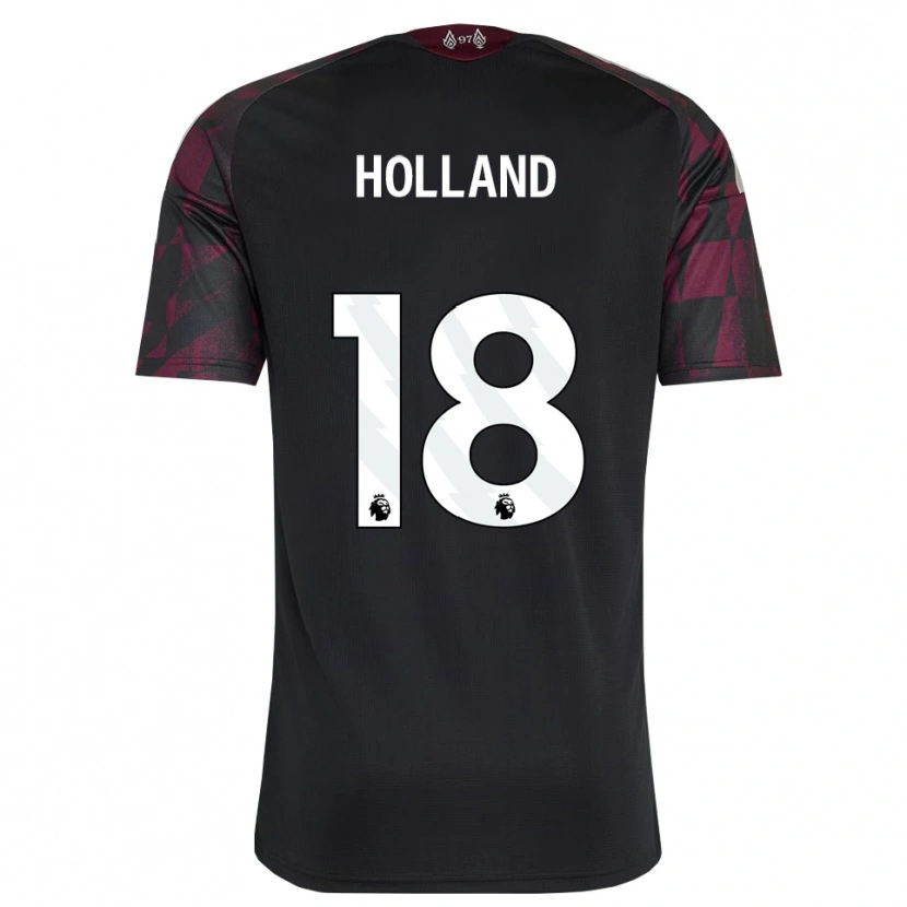 Danxen Damen Ceri Holland #18 Schwarz Weiß Violett Ausweichtrikot Trikot 2026/27 T-Shirt