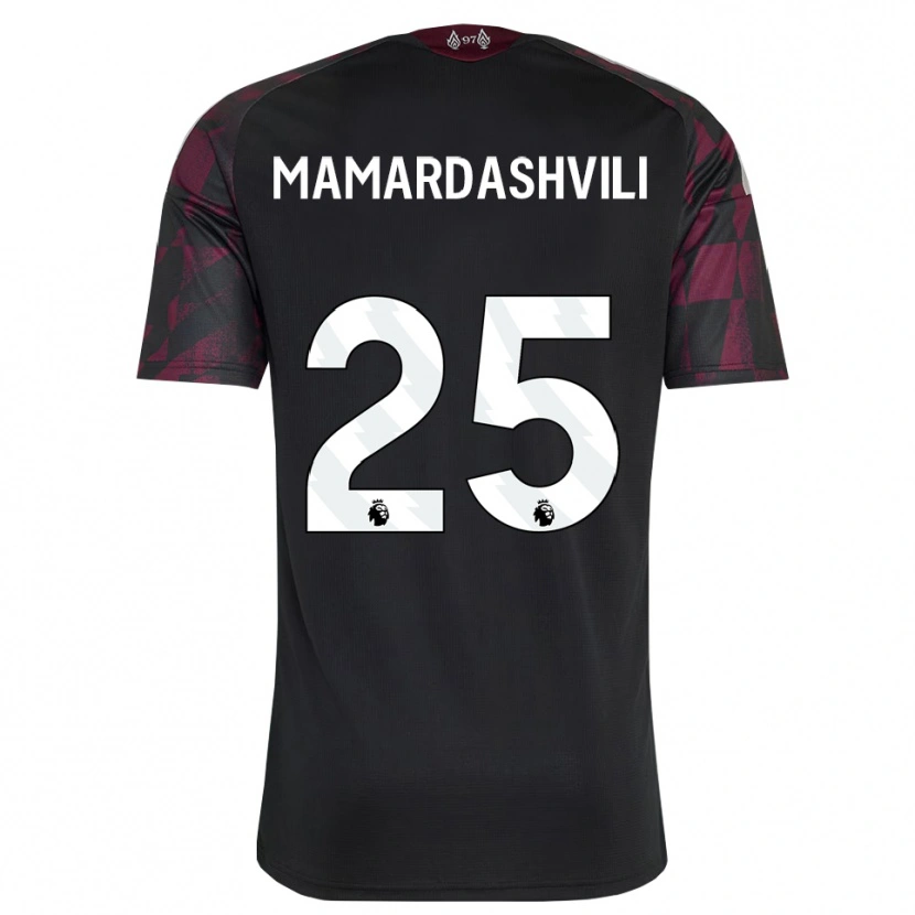 Danxen Damen Giorgi Mamardashvili #25 Schwarz Weiß Violett Ausweichtrikot Trikot 2026/27 T-Shirt